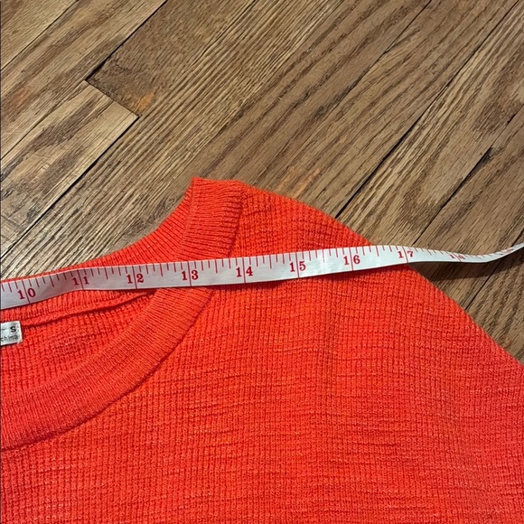 Kaily K Vibrant Orange Crew Neck Sweater Tee - Picture 8 of 10